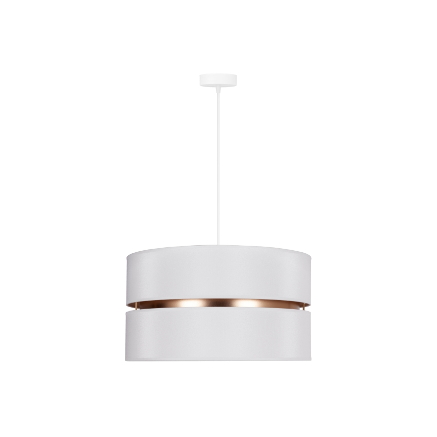 Duolla - Lampadario a sospensione con filo DUO 1xE27/15W/230V diametro 40 cm bianco/oro