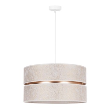 Duolla - Lampadario a sospensione con filo DUO 1xE27/15W/230V diametro 40 cm bianco/oro