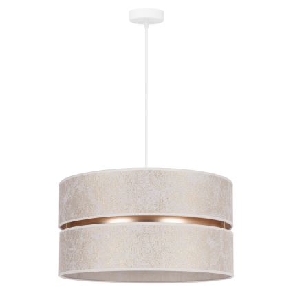 Duolla - Lampadario a sospensione con filo DUO 1xE27/15W/230V diametro 40 cm bianco/oro