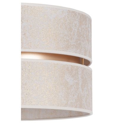 Duolla - Lampadario a sospensione con filo DUO 1xE27/15W/230V diametro 40 cm bianco/oro