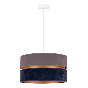 Duolla - Lampadario a sospensione con filo DUO 1xE27/15W/230V diametro 40 cm blu