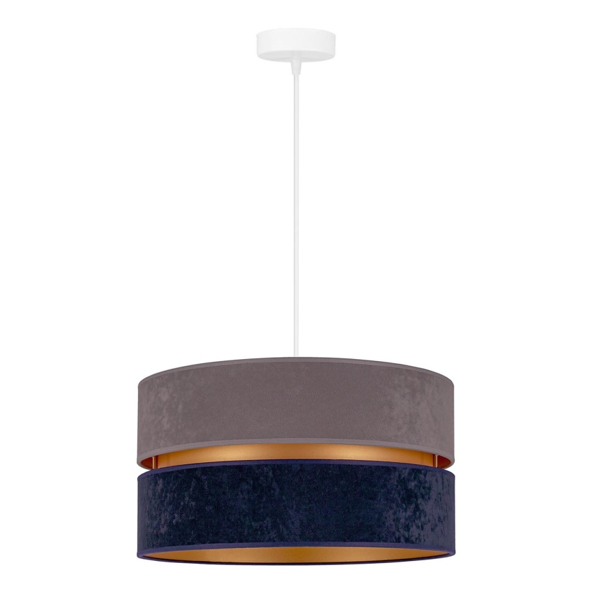 Duolla - Lampadario a sospensione con filo DUO 1xE27/15W/230V diametro 40 cm blu