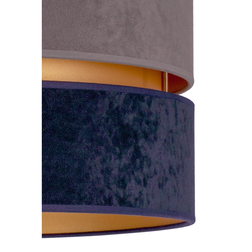 Duolla - Lampadario a sospensione con filo DUO 1xE27/15W/230V diametro 40 cm blu