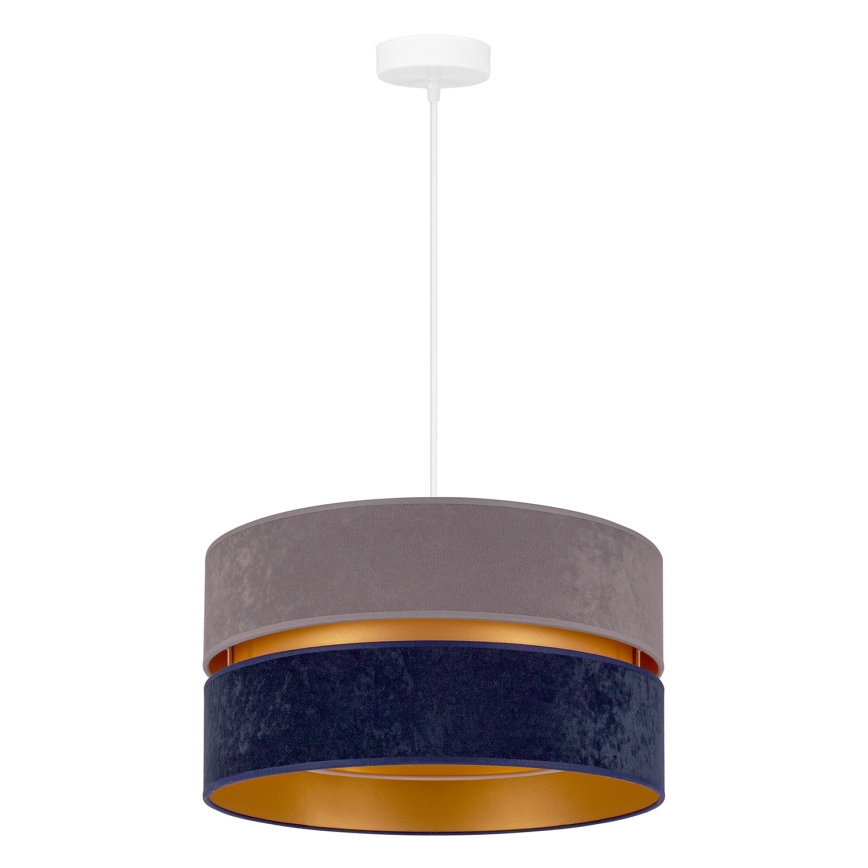 Duolla - Lampadario a sospensione con filo DUO 1xE27/15W/230V diametro 40 cm blu