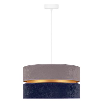 Duolla - Lampadario a sospensione con filo DUO 1xE27/15W/230V diametro 40 cm blu