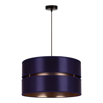 Duolla - Lampadario a sospensione con filo DUO 1xE27/15W/230V diametro 40 cm blu/oro