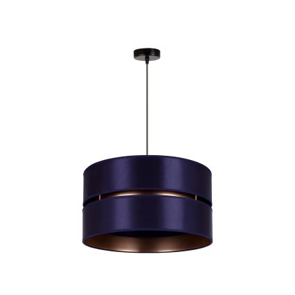 Duolla - Lampadario a sospensione con filo DUO 1xE27/15W/230V diametro 40 cm blu/oro