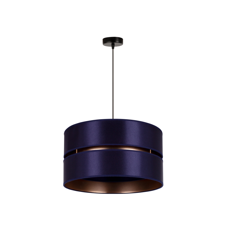 Duolla - Lampadario a sospensione con filo DUO 1xE27/15W/230V diametro 40 cm blu/oro