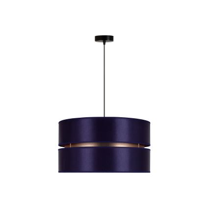 Duolla - Lampadario a sospensione con filo DUO 1xE27/15W/230V diametro 40 cm blu/oro