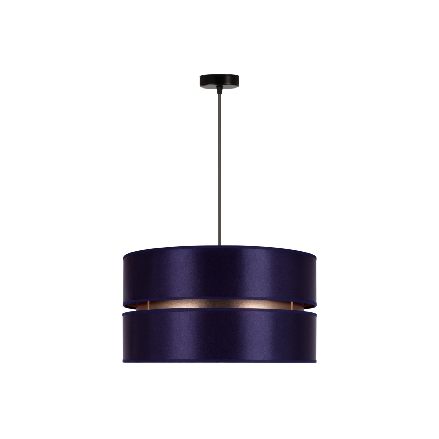 Duolla - Lampadario a sospensione con filo DUO 1xE27/15W/230V diametro 40 cm blu/oro