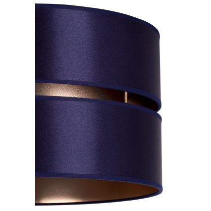 Duolla - Lampadario a sospensione con filo DUO 1xE27/15W/230V diametro 40 cm blu/oro