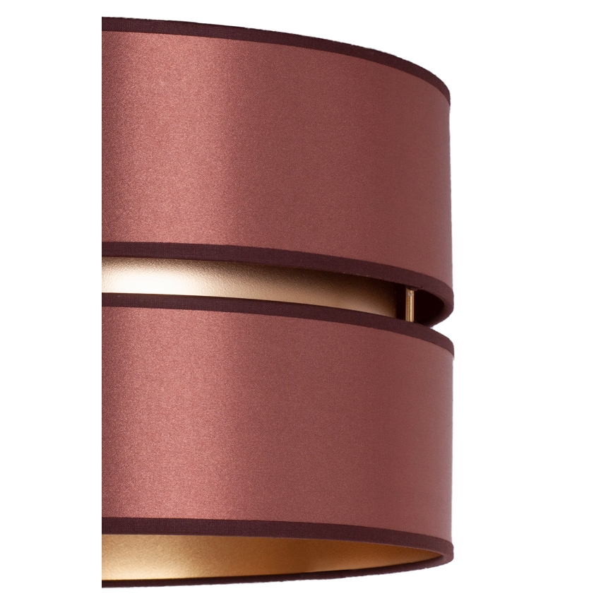 Duolla - Lampadario a sospensione con filo DUO 1xE27/15W/230V diametro 40 cm bordeaux/oro