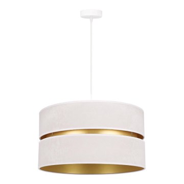 Duolla - Lampadario a sospensione con filo DUO 1xE27/15W/230V diametro 40 cm color crema/oro