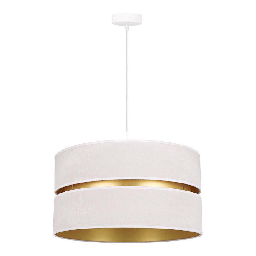 Duolla - Lampadario a sospensione con filo DUO 1xE27/15W/230V diametro 40 cm color crema/oro