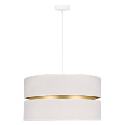 Duolla - Lampadario a sospensione con filo DUO 1xE27/15W/230V diametro 40 cm color crema/oro