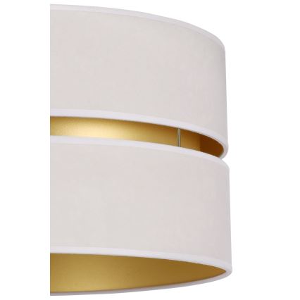 Duolla - Lampadario a sospensione con filo DUO 1xE27/15W/230V diametro 40 cm color crema/oro