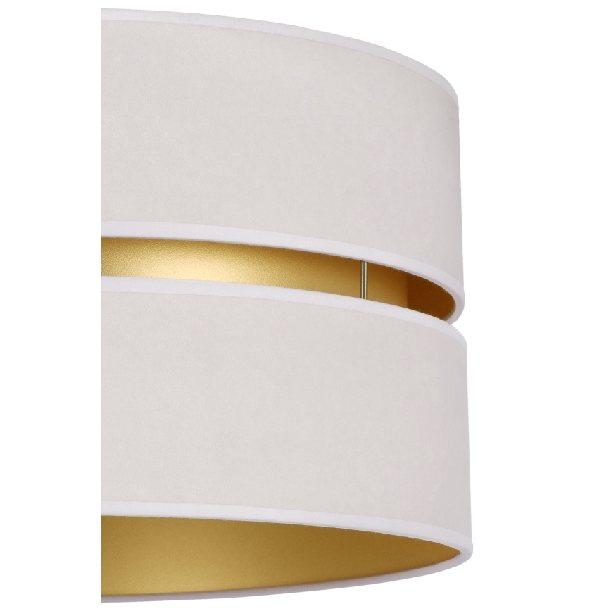 Duolla - Lampadario a sospensione con filo DUO 1xE27/15W/230V diametro 40 cm color crema/oro