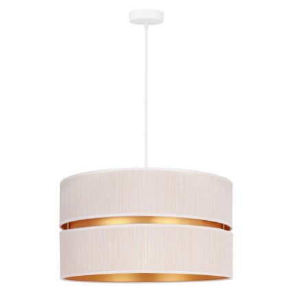 Duolla - Lampadario a sospensione con filo DUO 1xE27/15W/230V diametro 40 cm color crema/oro