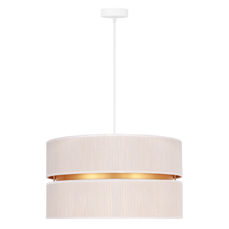Duolla - Lampadario a sospensione con filo DUO 1xE27/15W/230V diametro 40 cm color crema/oro