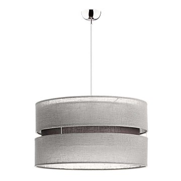 Duolla - Lampadario a sospensione con filo DUO 1xE27/15W/230V diametro 40 cm grigio