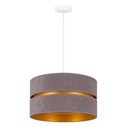 Duolla - Lampadario a sospensione con filo DUO 1xE27/15W/230V diametro 40 cm grigio