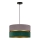 Duolla - Lampadario a sospensione con filo DUO 1xE27/15W/230V diametro 40 cm grigio/verde/oro