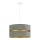 Duolla - Lampadario a sospensione con filo DUO 1xE27/15W/230V diametro 40 cm luce verde/oro
