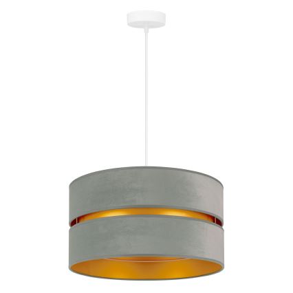 Duolla - Lampadario a sospensione con filo DUO 1xE27/15W/230V diametro 40 cm luce verde/oro