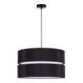 Duolla - Lampadario a sospensione con filo DUO 1xE27/15W/230V diametro 40 cm nero/bianco