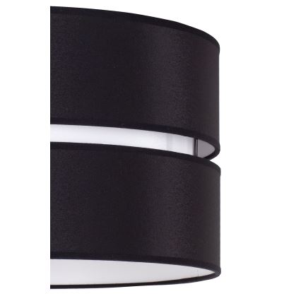 Duolla - Lampadario a sospensione con filo DUO 1xE27/15W/230V diametro 40 cm nero/bianco