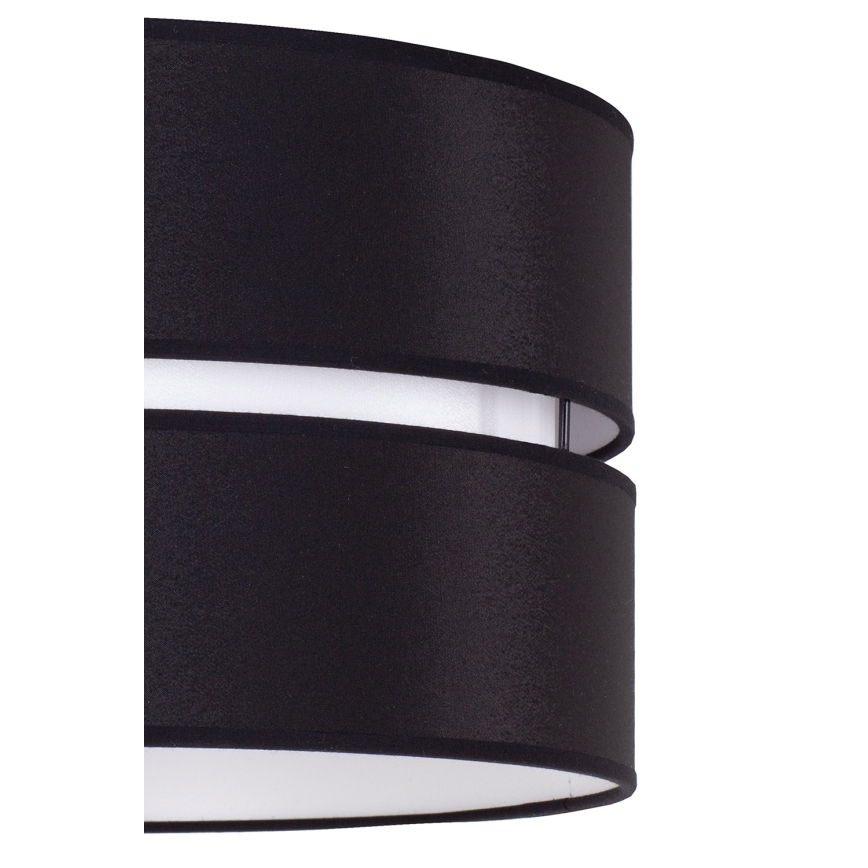 Duolla - Lampadario a sospensione con filo DUO 1xE27/15W/230V diametro 40 cm nero/bianco