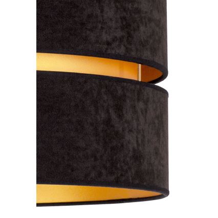 Duolla - Lampadario a sospensione con filo DUO 1xE27/15W/230V diametro 40 cm nero/oro