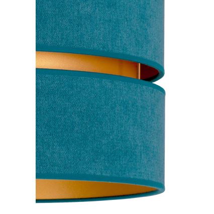 Duolla - Lampadario a sospensione con filo DUO 1xE27/15W/230V diametro 40 cm turchese/oro