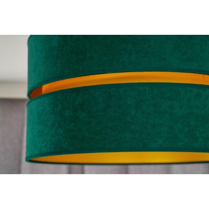 Duolla - Lampadario a sospensione con filo DUO 1xE27/15W/230V diametro 40 cm verde/oro