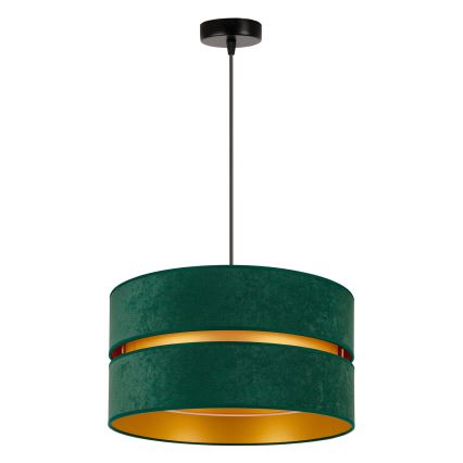 Duolla - Lampadario a sospensione con filo DUO 1xE27/15W/230V diametro 40 cm verde/oro