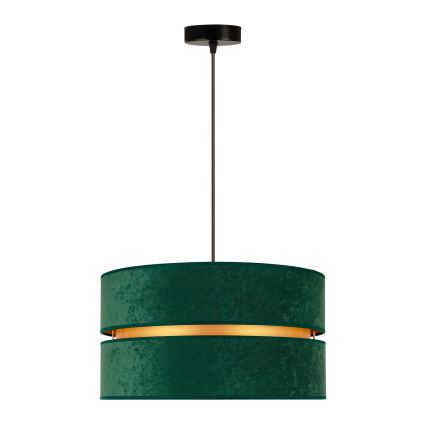 Duolla - Lampadario a sospensione con filo DUO 1xE27/15W/230V diametro 40 cm verde/oro