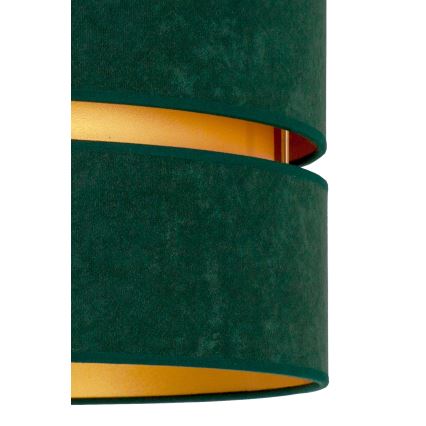 Duolla - Lampadario a sospensione con filo DUO 1xE27/15W/230V diametro 40 cm verde/oro
