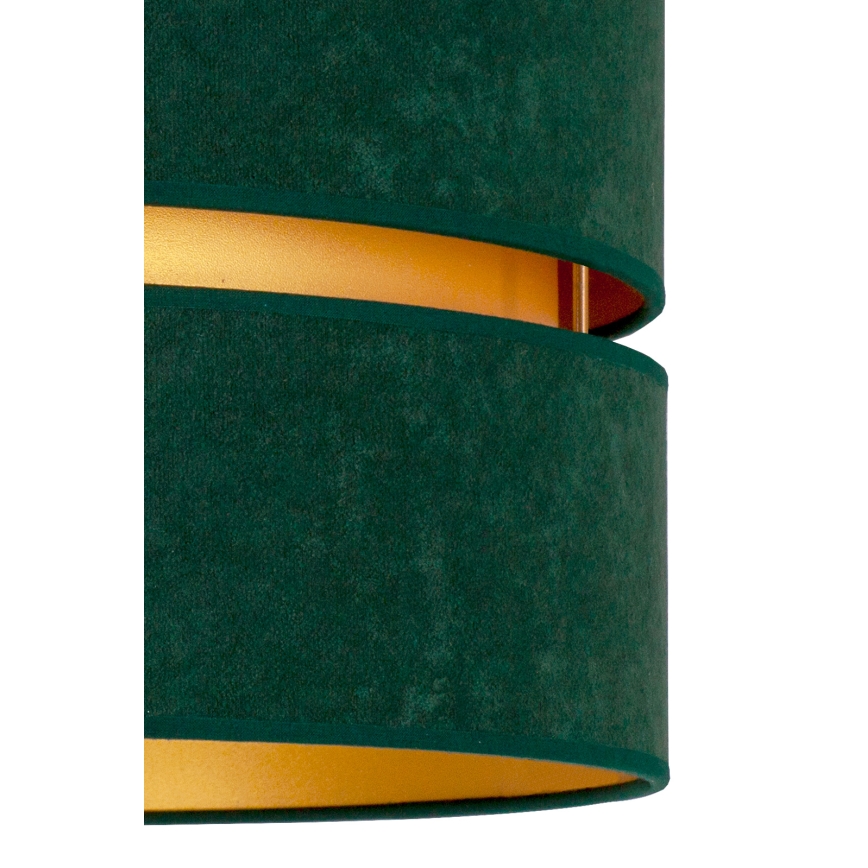 Duolla - Lampadario a sospensione con filo DUO 1xE27/15W/230V diametro 40 cm verde/oro