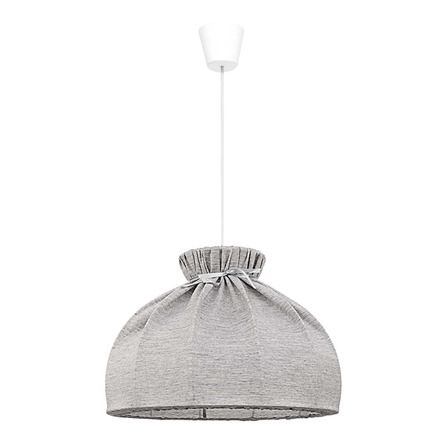 Duolla - Lampadario a sospensione con filo ECO 1xE27/40W/230V diametro 38 cm grigio