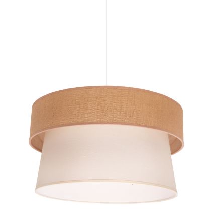 Duolla - Lampadario a sospensione con filo ETNIC 1xE27/40W/230V diametro 45 cm color crema/beige