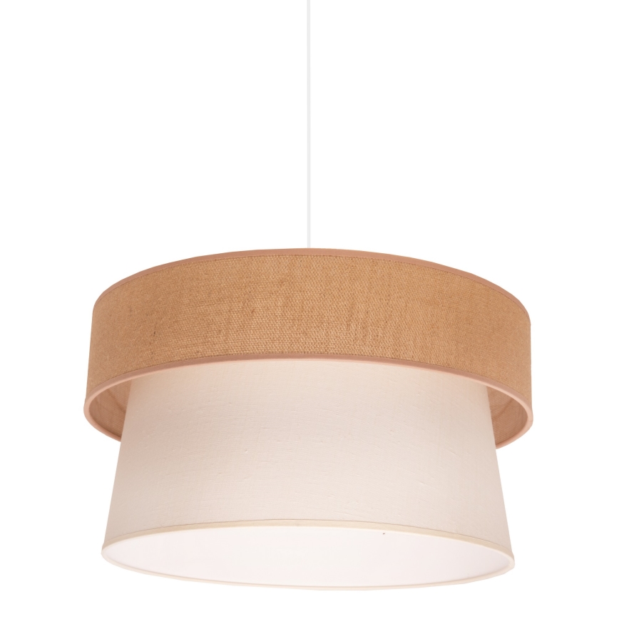 Duolla - Lampadario a sospensione con filo ETNIC 1xE27/40W/230V diametro 45 cm color crema/beige