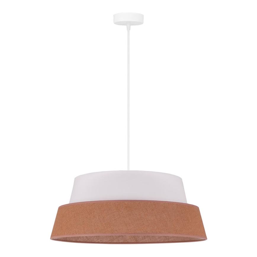 Duolla - Lampadario a sospensione con filo GALAXY 1xE27/15W/230V diametro 50 cm marrone/bianco