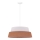 Duolla - Lampadario a sospensione con filo GALAXY 1xE27/15W/230V diametro 50 cm marrone/bianco