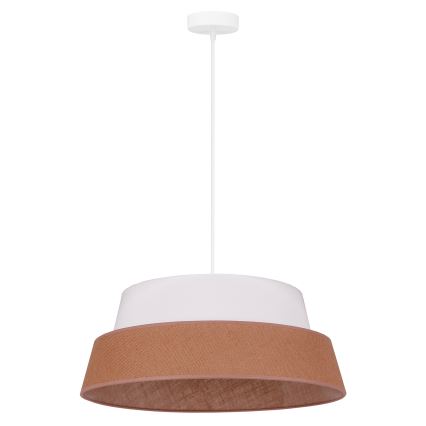 Duolla - Lampadario a sospensione con filo GALAXY 1xE27/15W/230V diametro 50 cm marrone/bianco