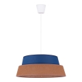 Duolla - Lampadario a sospensione con filo GALAXY 1xE27/40W/230V diametro 50 cm blu