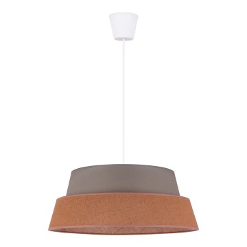 Duolla - Lampadario a sospensione con filo GALAXY 1xE27/40W/230V diametro 50 cm grigio/marrone