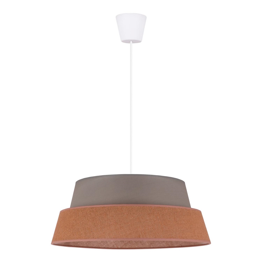 Duolla - Lampadario a sospensione con filo GALAXY 1xE27/40W/230V diametro 50 cm grigio/marrone