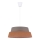 Duolla - Lampadario a sospensione con filo GALAXY 1xE27/40W/230V diametro 50 cm grigio/marrone