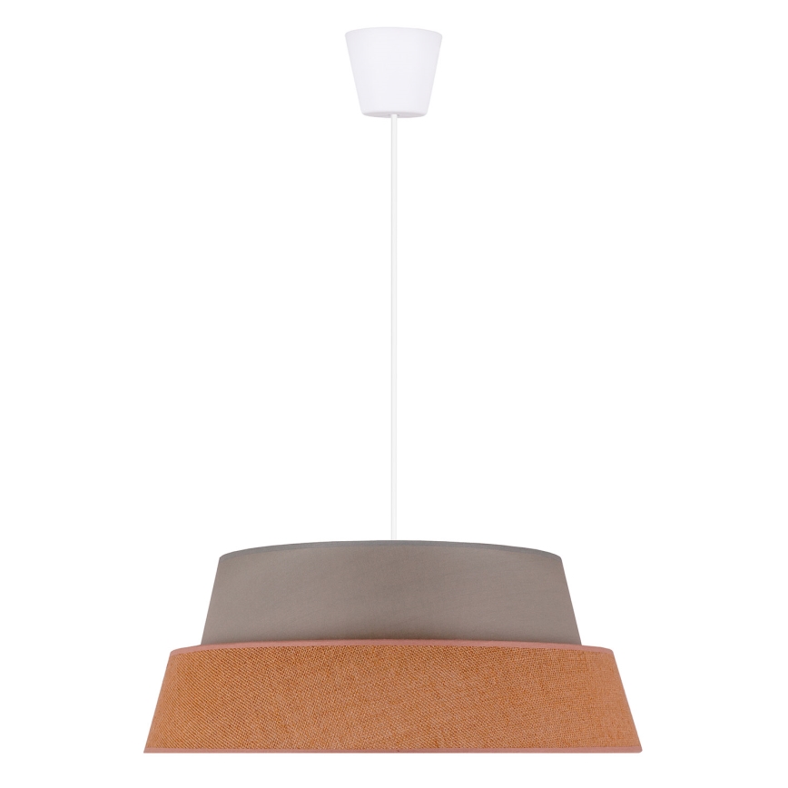 Duolla - Lampadario a sospensione con filo GALAXY 1xE27/40W/230V diametro 50 cm grigio/marrone