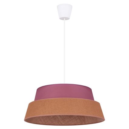 Duolla - Lampadario a sospensione con filo GALAXY 1xE27/40W/230V diametro 50 cm rosa